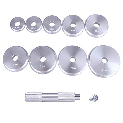 CARTMAN Bearing Race and Seal Driver Set, 1 Handle and 9 Discs, Case