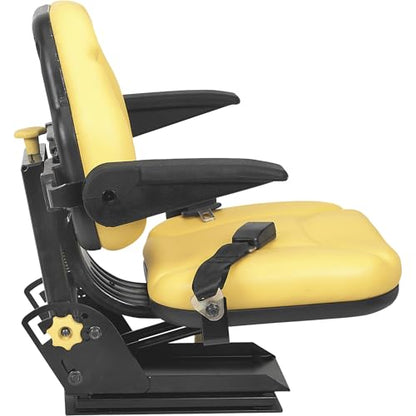 A & I Products Big Boy Suspension Tractor Seat - Yellow, Model Number BBS108YL