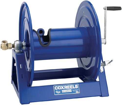 Coxreels 1125-6-35 Steel Hand Crank Hose Reel, 1" Hose I.D., 35' Hose Capacity, 3,000 PSI, without Hose, Made in USA - size: 1" x 35'