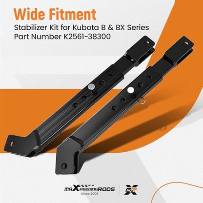 maXpeedingrods Telescoping 3 Point Stabilizer Kit E-K2561-38300FR | Fit for B & BX Kubota BX1500D BX1800D BX1830D BX1850D BX1860 BX2200D BX2230D BX2350D BX2360 BX2660D BX23 BX24