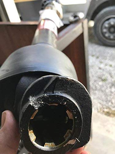 Replacement 40.4" Collapsed Length Finish Mower PTO Shaft with 1-3/8" X 6 Spline Yokes the Tractor and Implement Ends