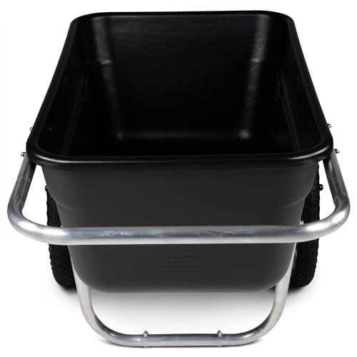 Premium Yard Cart - Strong, Lightweight, and Perfectly Balanced (20" Air Filled Wheels)