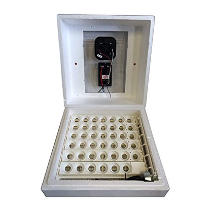 Farm Innovators 2450 Heated Digital Circulated Air Incubator with Automatic Egg Turner for Improved Egg Hatching of Up To 41 Eggs, White (3 Pack)