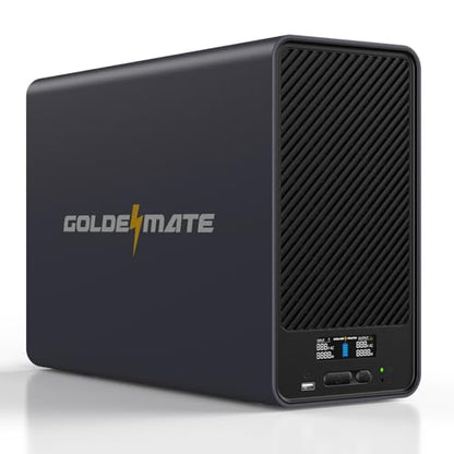 GOLDENMATE 2000VA/1600W Lithium UPS Battery Backup & Surge Protector, Gray - color: Gray, size: 2000va/1600w