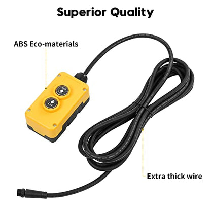 Dump Trailer Remote Control Switch, Briidea 4 Wire 12V Double Acting Hydraulic Pump Power Supply Unit Remote Controller Truck Lift Gate Tipper Hoist