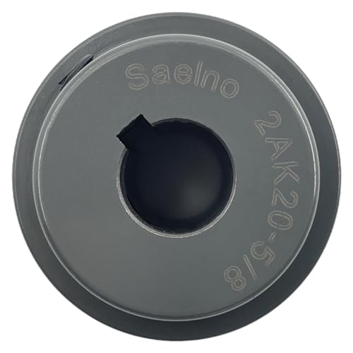2AK20-5/8 Double Groove Pulley,v Belt Pulley 5/8 inch bore 2" OD,Mechanical Pulleys cast Iron for A AX 3L 4L V-Belts,2AK2058 Pulley