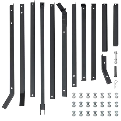 Towallmark Heavy Duty Tow Behind Drag Harrow Rake – 60 Inch Reversible Design, Adjustable Bars – Perfect for Leveling Gravel Driveways, Soil, Gardens, Fields, Arena Maintenance – Compatible with ATV,