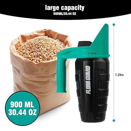 FLORA GUARD 30 oz Hand Seed Spreader, Adjustable Lawn Seed Spreader