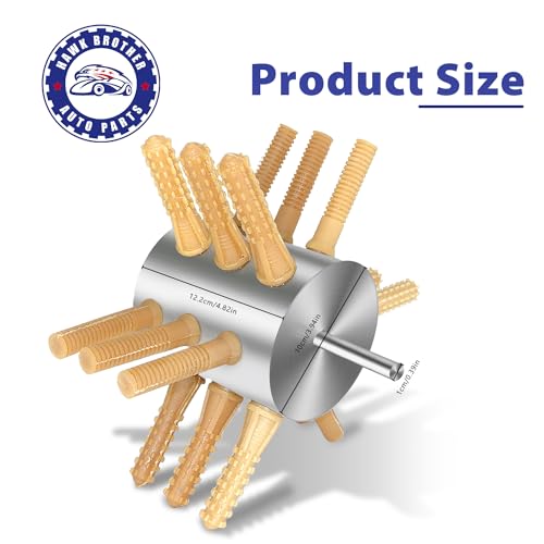 18-Finger Chicken Plucker 3/8" Shank Stainless Steel Drill