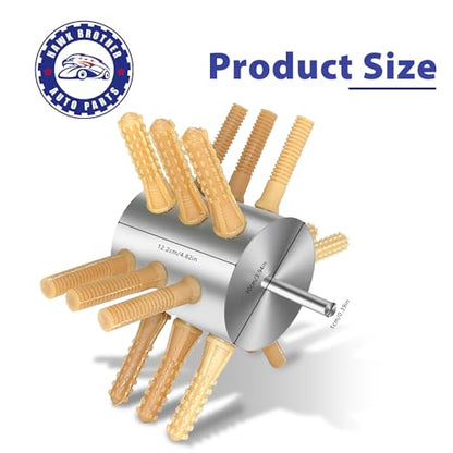 18-Finger Chicken Plucker 3/8" Shank Stainless Steel Drill