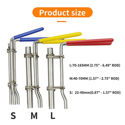 Seal Installer Kit 3pc Seal Installation Tool Large, Medium and Small Hydraulic Cylinder Seal Tool Hydraulic Cylinder Tools With Rubber Protection Handle