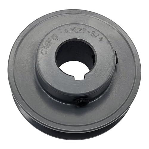 AK27-3/4 v Belt Pulley,2.7 inch OD, 3/4 Inch Bore,Cast Iron Material, AK Single Groove Motor Pulley for "4L" or "A" or "3L" Belts,AK27X3/4 Pulley - size: 2.7 Inch OD,3/4 inch bore, style: 1 Groove