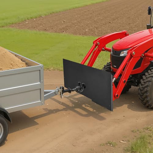 VEVOR 1/4 in Skid Steer Mount Plate, Universal Quick Attach Mount Plate, Easy to Bolt, 3000lbs Load Capacity, Heavy Duty Steel Loader Plates Compatible with Kubota Bobcat Skid Steers & Tractors - size: 1/4 Inch