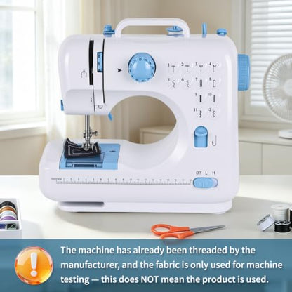 Mini Sewing Machine for Beginners & Kids with Extension Table, Portable