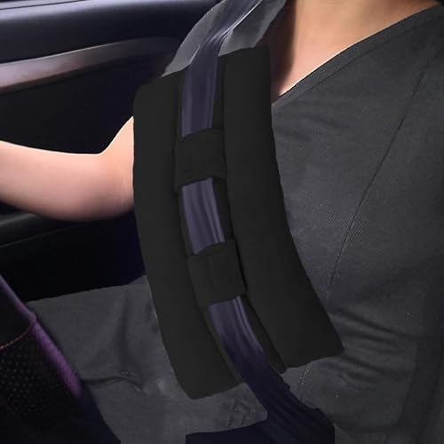 BFXM Mastectomy Seatbelt Pillow, Seat Belt Pillow Post Surgery - color: Black