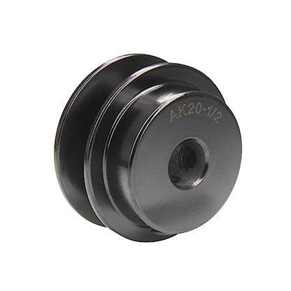 AK20-1/2 Bore Single Groove Web Sheave 2" OD 1/2" Bore V Belt Sheave Cast Iron - size: 1/2"Bore-2"OD