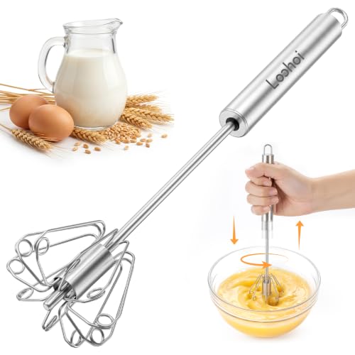 Upgraded Stainless Steel Semi-Automatic Whisk, 10 inch - size: 10 inch