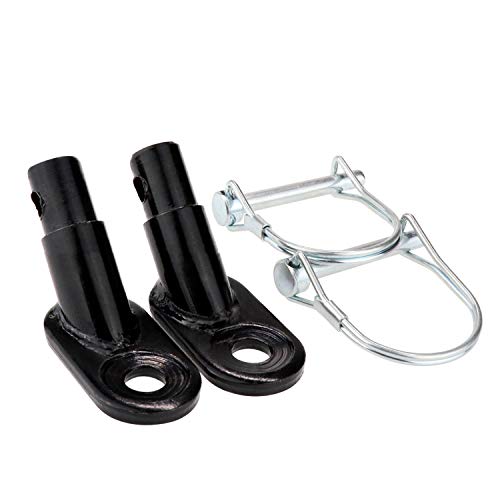 Bike Trailer Hitch Connector, Cycling Adapter Accessories (Black) - color: 2*black