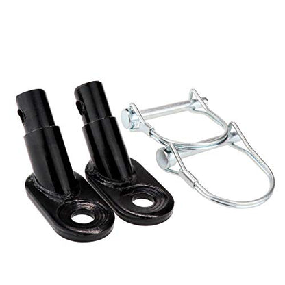 Bike Trailer Hitch Connector, Cycling Adapter Accessories (Black) - color: 2*black