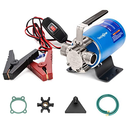TecHome 12V Water Transfer Pump Water Pump Portable Electric Utility Pump. - style: 12V Portable Pump