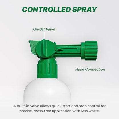 Hose-End Sprayer and 32 oz Bottle, 20:1 Ratio, 2-Pack - size: Bottle + Sprayer
