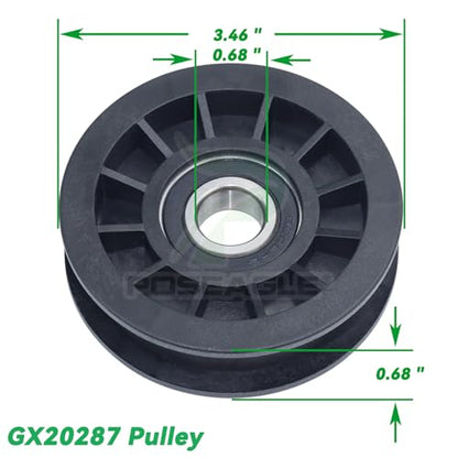 GX20286 and GX20287 Idler Pulleys with UC30568 Belt for D140 Decks - color: A8 1xGX20286+1xGX20287+Belt(1/2x89)