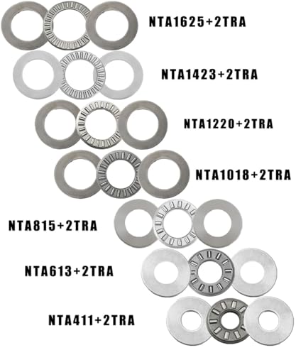 4 Sets NTA1018+2TRA, Thrust Needle Roller Bearings, ID 5/8", OD 1-1/8" - size: NTA1018+2TRA