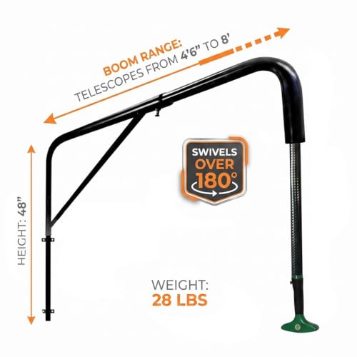 FarmTek Double Tuf Industrial Sprayer Boom - 4'6" to 8' Adjustable Reach