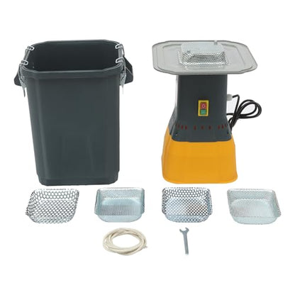 Electric Corn Grinder Mill 110V 1000W 19000RPM Automatic Agricultural Feed Grain Mill, 661lbs/H Dust-free Dry Cereals Wheat Grinder Flour Mill with 5 Sieves, 7.93Gal Detachable Bucket - size: 1000W, 5 Sieves, w/ 30L(7.93Gal)Bucket
