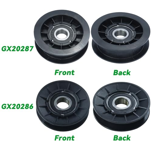 GX20286 V Idler Pulley with GX20287 Idler Pulley for D140 Decks - color: A7 1xGX20286+1xGX20287