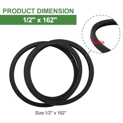 954-04240 Cub Cadet Deck Mower Belt Replacement for LTX1050 - size: 162" x ½