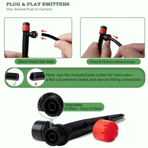 Anleolife 230FT Drip Irrigation System Kit, Complete Garden Watering System - style: 230FT All-Around Kit