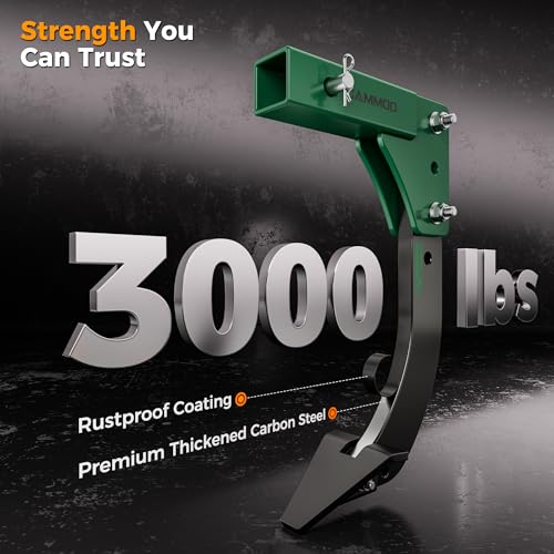 CAMMOO Hitch Mounted Trencher Ripper, Green - color: Green
