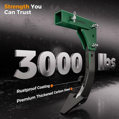 CAMMOO Hitch Mounted Trencher Ripper, Green - color: Green