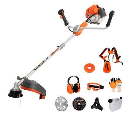 PROYAMA 51.7cc Gas Powered Weed Eater Trimmer, Heavy Duty Brush Cutter - size: 51.7cc