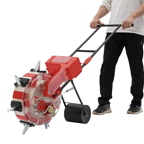 7-Nozzles Manual Seeding Machine Seeder Planter Hand-Push Seeder Garden Seeder