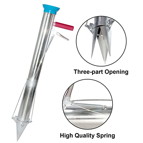 AIWFL Seedling Transplanter Long Handled Bulb Planter Tools Stainless Steel - size: Single Handle