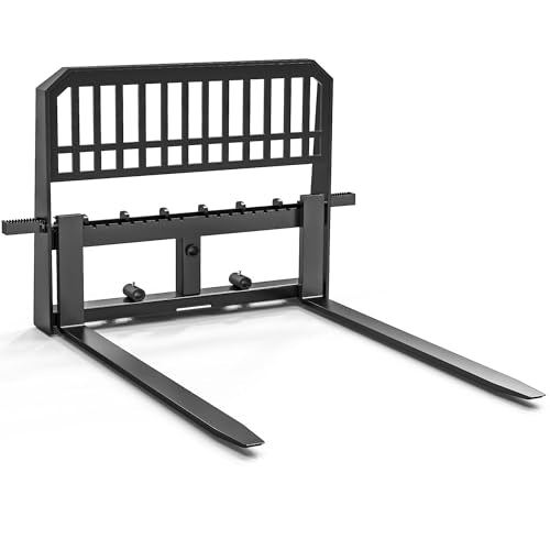 YITAMOTOR 45" 4000 lbs Pallet Forks Frame Attachment & 48" Forklift Blades