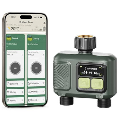 WiFi Water Timer Smart Irrigation Controller with Gateway - style: 2-Zone