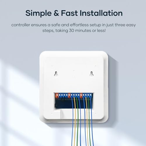 Smart Sprinkler Controller WiFi with External Antenna, Strong Signal Irrigation Timer, App & Panel Dual Control, Indoor Watering System with Weather Intelligence, 24VAC Compatible, 8 Zone