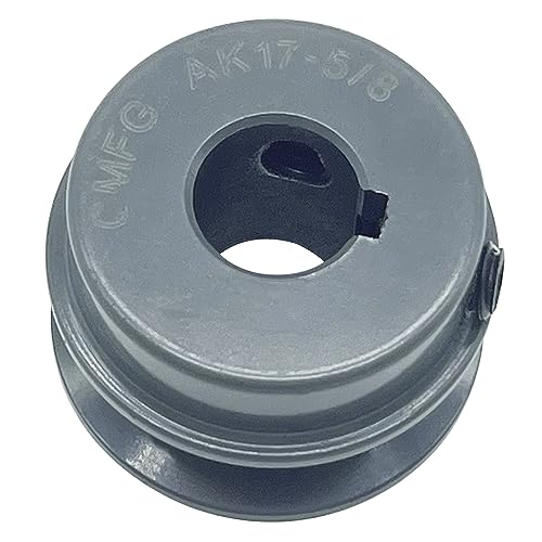 AK17-5/8 V Belt Pulley, 1.75 inch OD, 5/8 Inch Bore,Cast Iron Material, AK Single Groove v Belt Pulleys for "4L" or "A" or "3L" Belts - size: 1.75 inch OD, 5/8 Inch Bore, style: 1 Groove