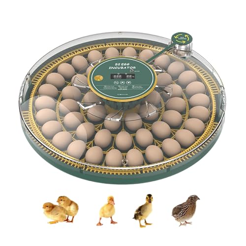 52 Egg Incubator with Automatic Egg Turning and Humidity Display, Incubators for Hatching Eggs, Chicken, Ducks, Goose, Pigeon, Quail, Parrot Incubator for Farm, Lab - size: 52-EGGS