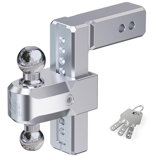 RENO Trailer Hitch (2.5" Receiver) - 8" Drop/Rise Adjustable Trailer Hitch - size: 2.5" Receiver x 8" Drop/Rise