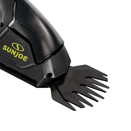 Sun Joe Cordless 2-in-1 Grass Shear Hedge Trimmer, 7.2V, 4in/6in Blade