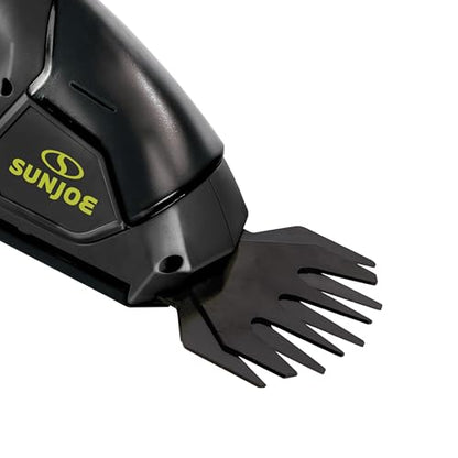 Sun Joe Cordless 2-in-1 Grass Shear Hedge Trimmer, 7.2V, 4in/6in Blade