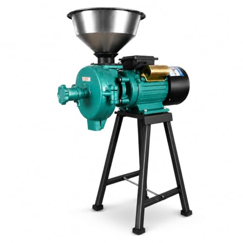 Corn Mill Grinder Electric Wheat Grinding Machine for Dry Grain Restaurant - color: Green, size: 3000w