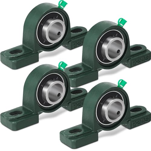 Gisafai 4 Pcs UCP205-16 Pillow Block Bearing with 1" Bore - style: UCP205-16