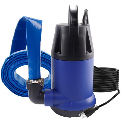 1.2HP Submersible Water Pump, 4000GPH Water Pump for Clean Water - color: Blue 2