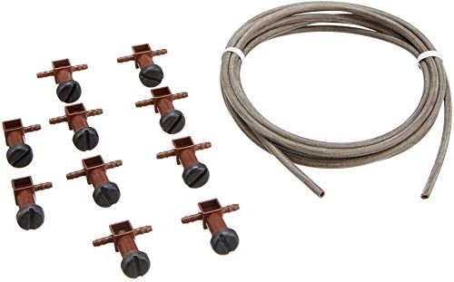 Blumat 10 Distributor Drippers with 3mm Tubing for Drip Irrigation and Automatic Watering | Drip Line System Parts (2 Pack (3mm))