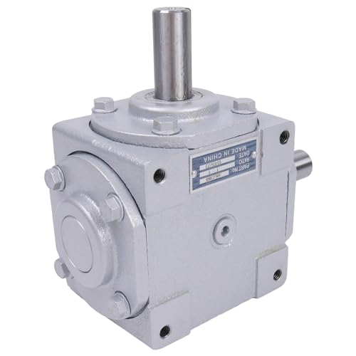40 HP Right Angle Bevel Gearbox 19455-SR-KW-KW-GR with 2 Keyed Shafts 1:1